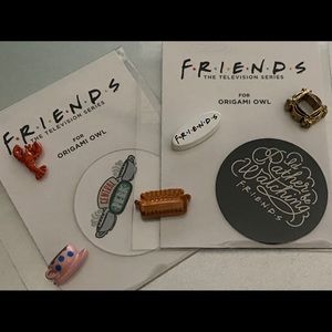 Origami Owl “Friends” Charms & Plates Set